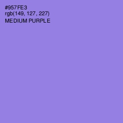 #957FE3 - Medium Purple Color Image